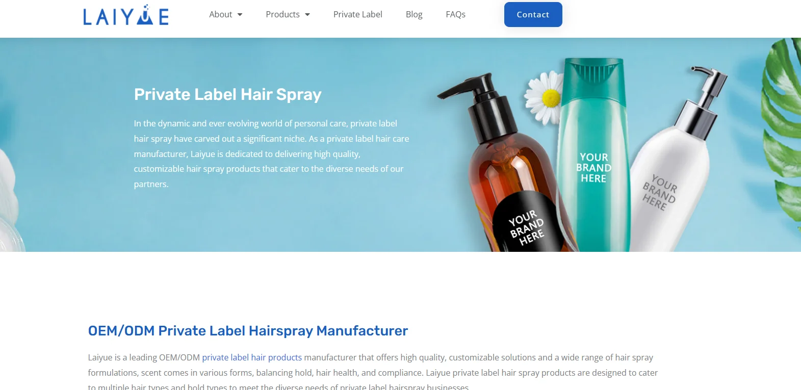 Hair Spray Manufacturers | Private Label & Custom Haircare